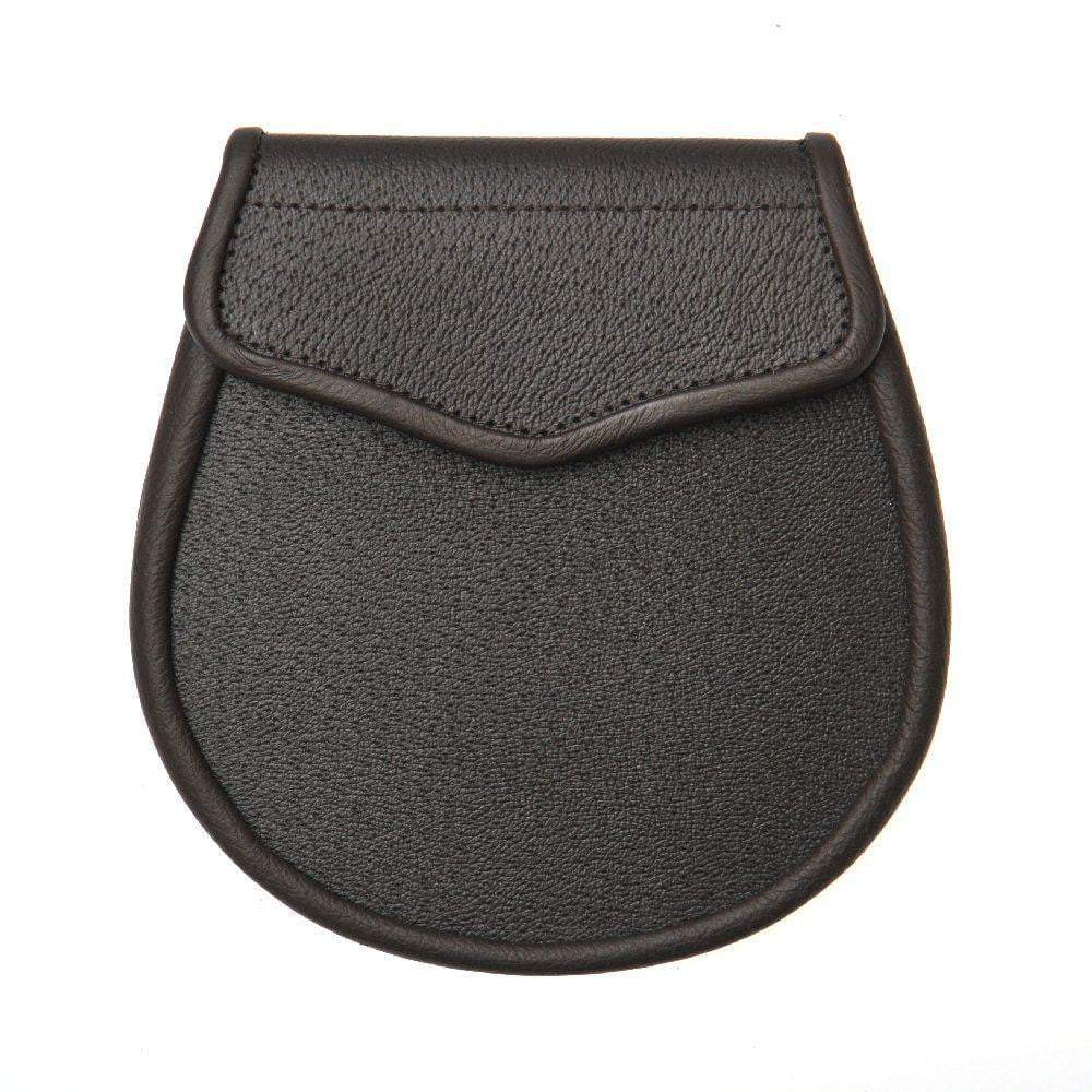 Dark Brown Leather Basic Design Sporran - Image 2