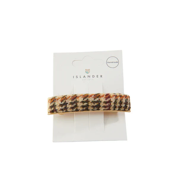 Islander® Harris Tweed Barrette Rectangle Hair Clip