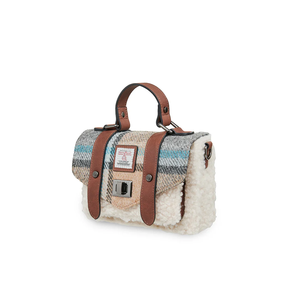 Islander® The Mini Woolly Satchel with Harris Tweed® - Image 7