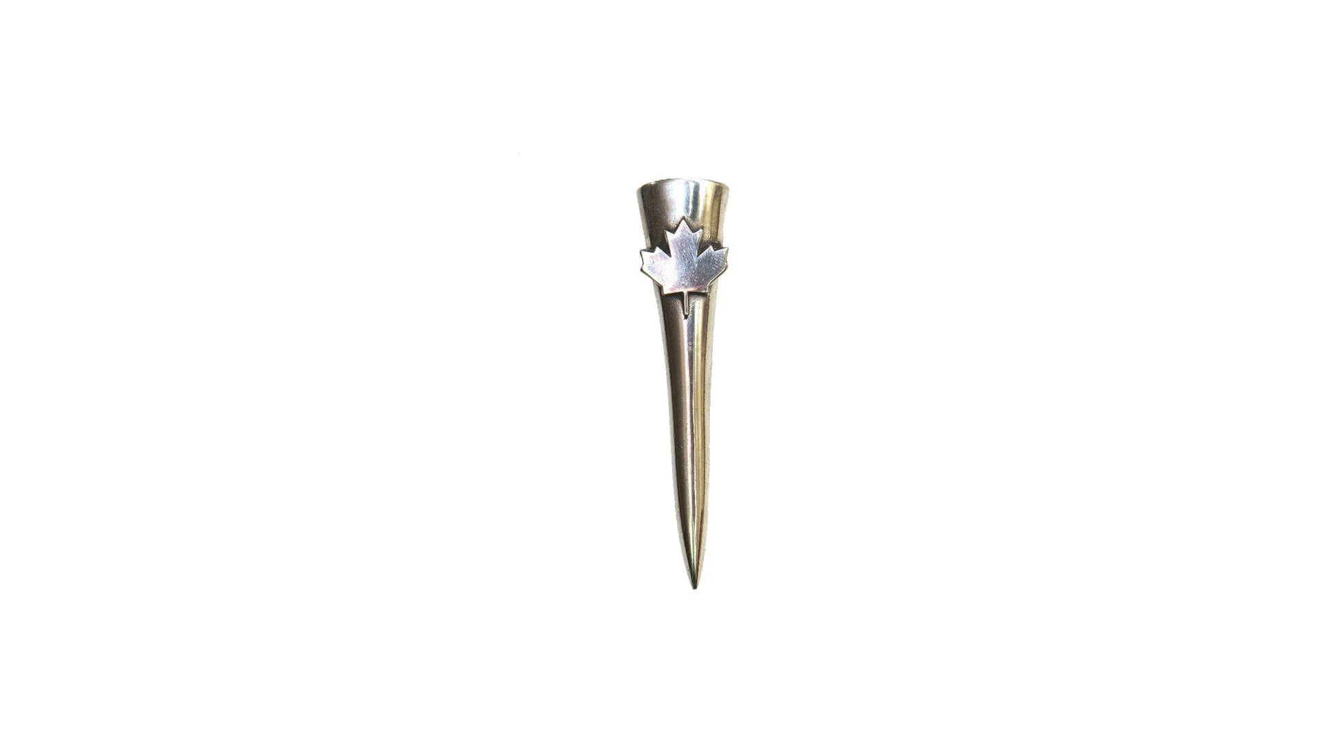 Pewter Maple Leaf Design Kilt Pin