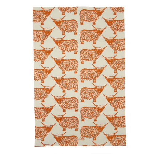Repeat Cows Tea Towel